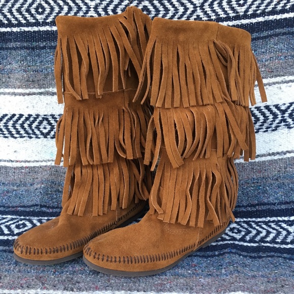 tall moccasin boots